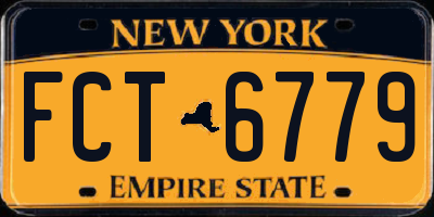 NY license plate FCT6779