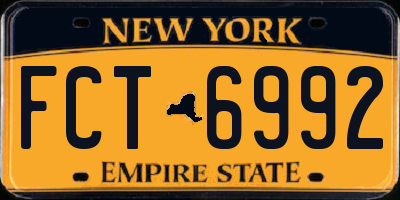 NY license plate FCT6992