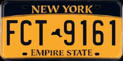 NY license plate FCT9161