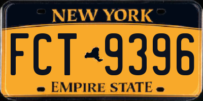 NY license plate FCT9396