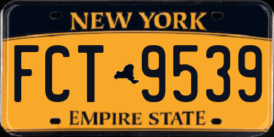 NY license plate FCT9539
