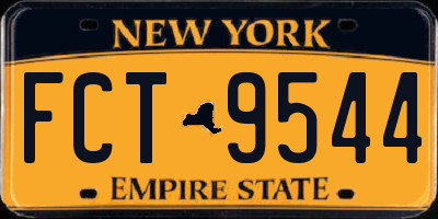 NY license plate FCT9544