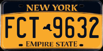 NY license plate FCT9632