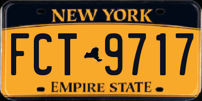 NY license plate FCT9717