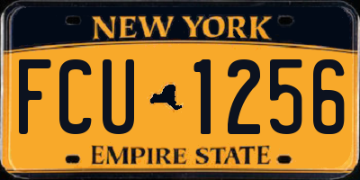 NY license plate FCU1256