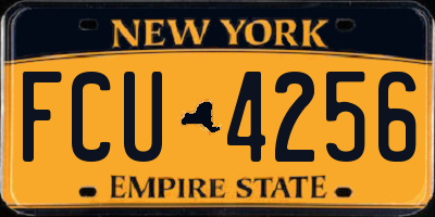 NY license plate FCU4256