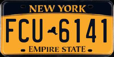 NY license plate FCU6141