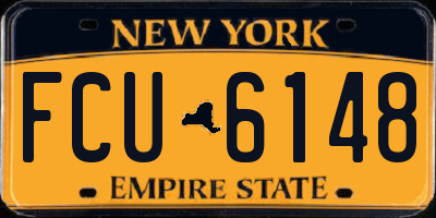 NY license plate FCU6148