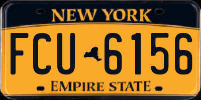NY license plate FCU6156