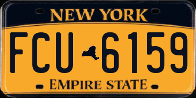 NY license plate FCU6159