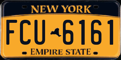 NY license plate FCU6161