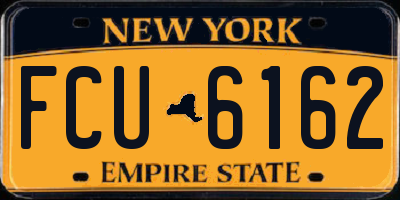 NY license plate FCU6162
