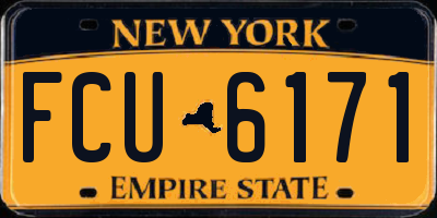 NY license plate FCU6171
