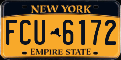 NY license plate FCU6172