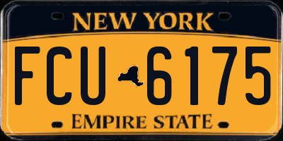 NY license plate FCU6175