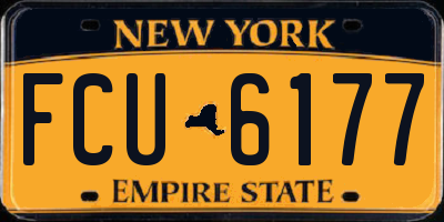 NY license plate FCU6177