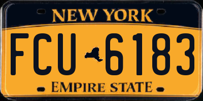 NY license plate FCU6183