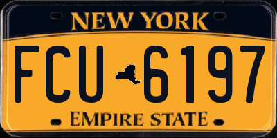 NY license plate FCU6197