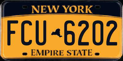 NY license plate FCU6202