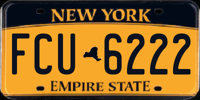 NY license plate FCU6222