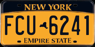 NY license plate FCU6241