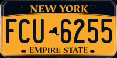 NY license plate FCU6255