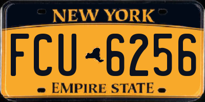 NY license plate FCU6256