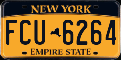 NY license plate FCU6264