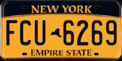 NY license plate FCU6269