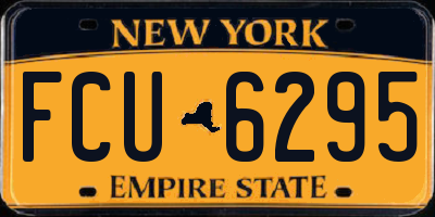 NY license plate FCU6295