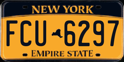 NY license plate FCU6297