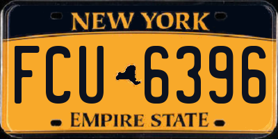 NY license plate FCU6396