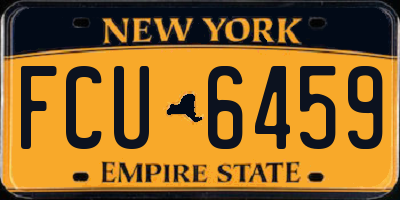 NY license plate FCU6459