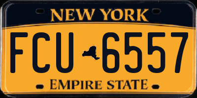 NY license plate FCU6557