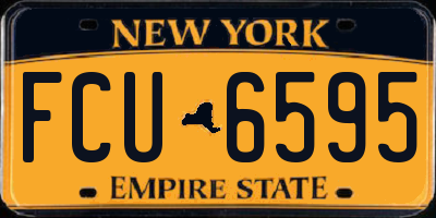 NY license plate FCU6595