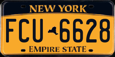 NY license plate FCU6628