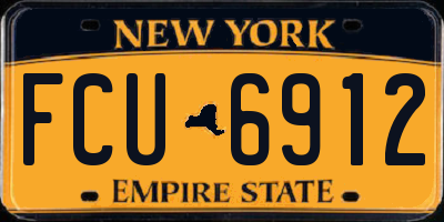 NY license plate FCU6912