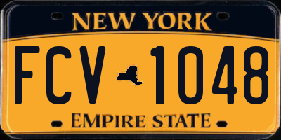 NY license plate FCV1048