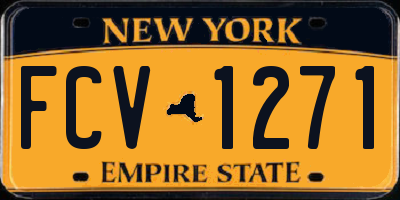 NY license plate FCV1271
