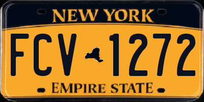 NY license plate FCV1272