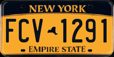NY license plate FCV1291