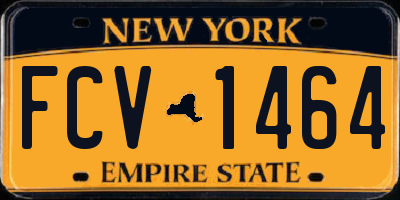 NY license plate FCV1464