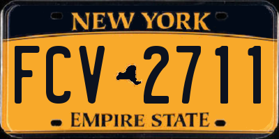 NY license plate FCV2711