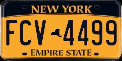 NY license plate FCV4499