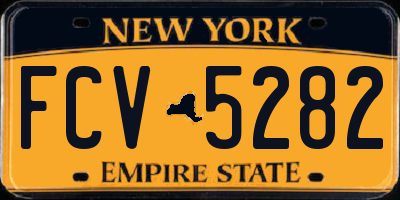 NY license plate FCV5282