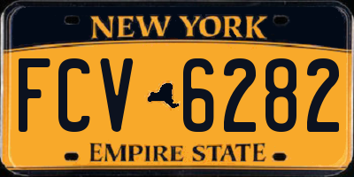 NY license plate FCV6282