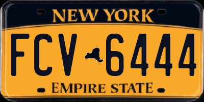 NY license plate FCV6444