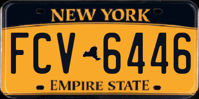 NY license plate FCV6446