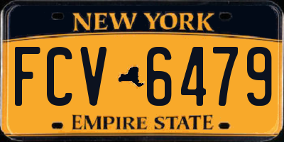 NY license plate FCV6479