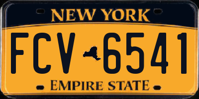 NY license plate FCV6541